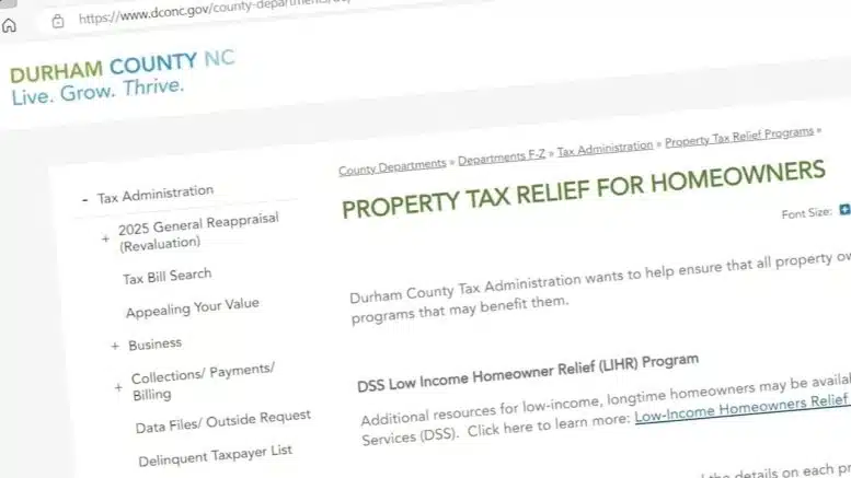 Durham property tax relief program delayed, processing applications as quickly as possible