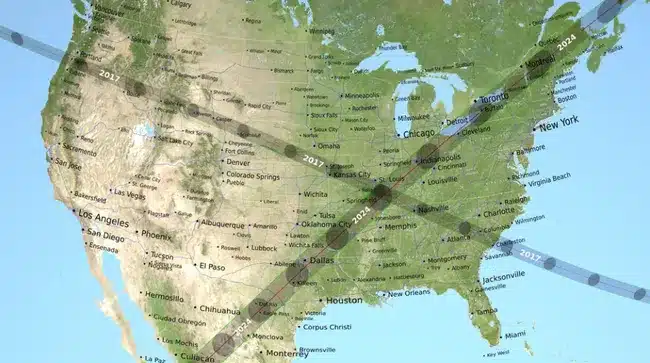 How will the 2024 total solar eclipse differ from the 2017 total solar eclipse